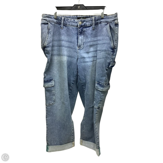 Jeans Boyfriend By Lularoe In Blue Denim, Size: 16