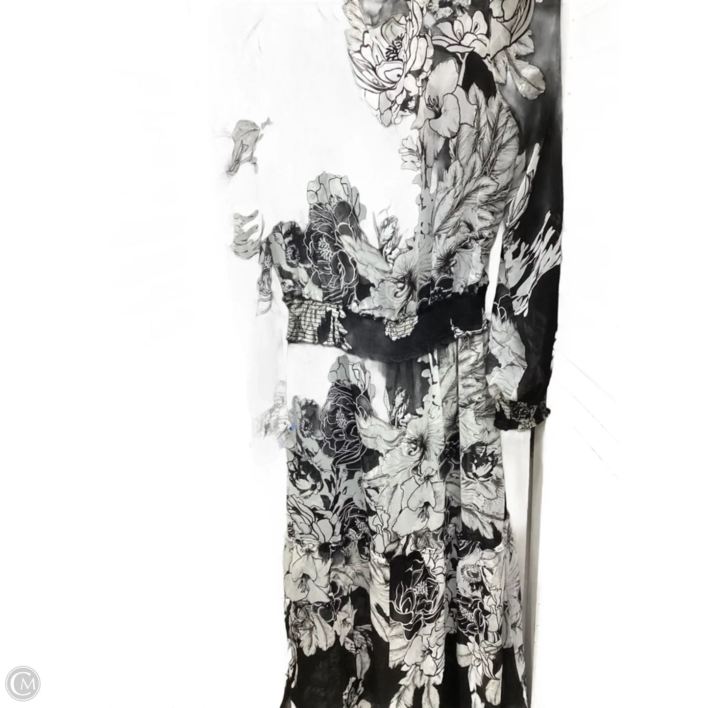 Dress Casual Midi By White House Black Market In Black & White, Size: 4