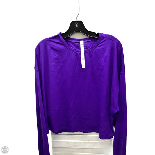 Top Long Sleeve By Lululemon In Purple, Size: 14
