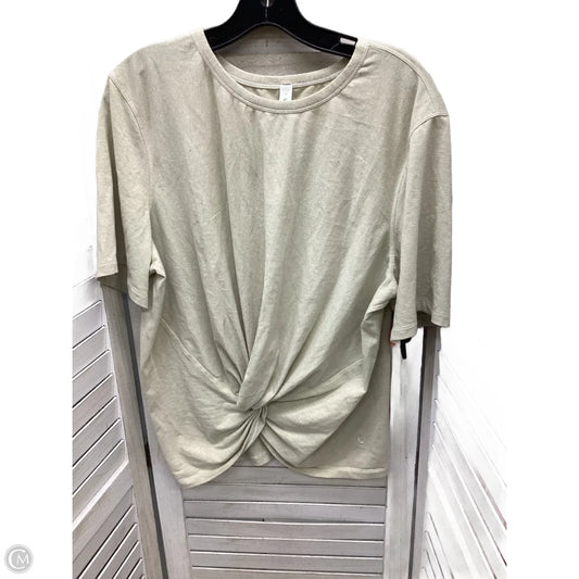 Top Short Sleeve By Lululemon In Coral, Size: 14