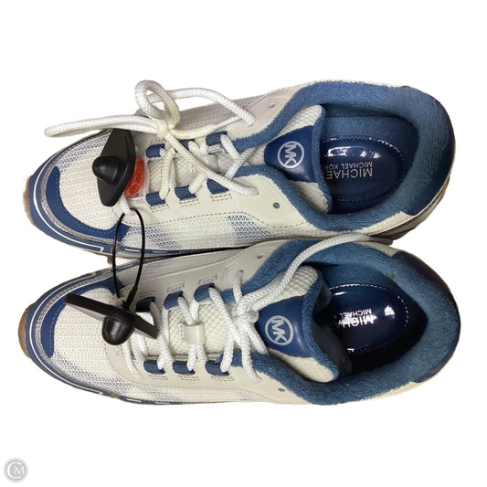 Shoes Flats By Michael By Michael Kors In Blue & White, Size: 10