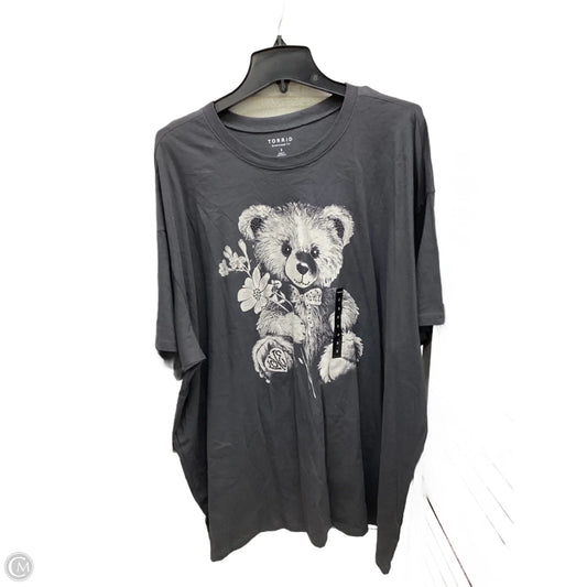 Top Short Sleeve By Torrid In Grey, Size: 2x