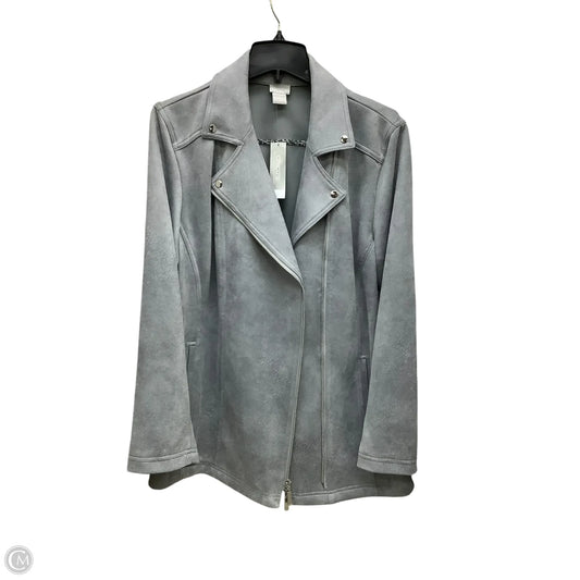 Jacket Other By Chicos In Grey, Size: Xl