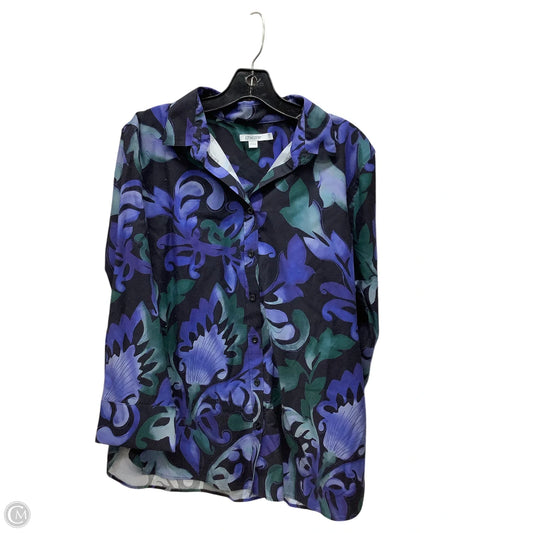 Top Long Sleeve By Chicos In Multi-colored, Size: 14