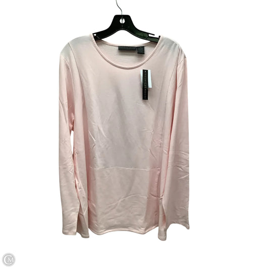 Top Long Sleeve By Clothes Mentor In Pink, Size: 1x