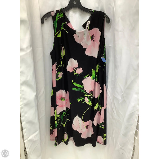 Dress Casual Midi By Anne Klein In Floral Print, Size: L