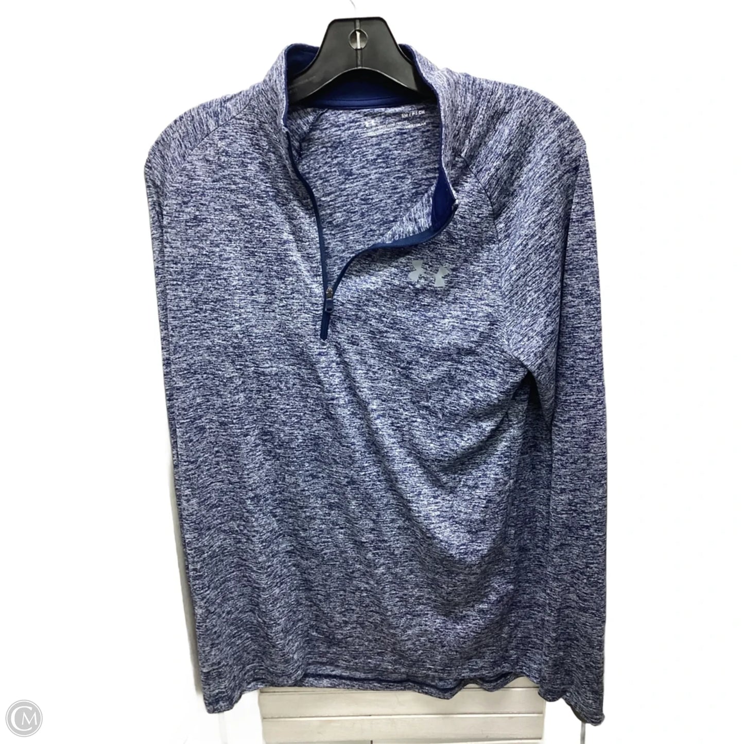 Top Long Sleeve By Under Armour In Navy, Size: S