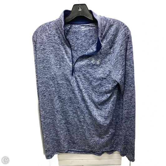 Top Long Sleeve By Under Armour In Navy, Size: S