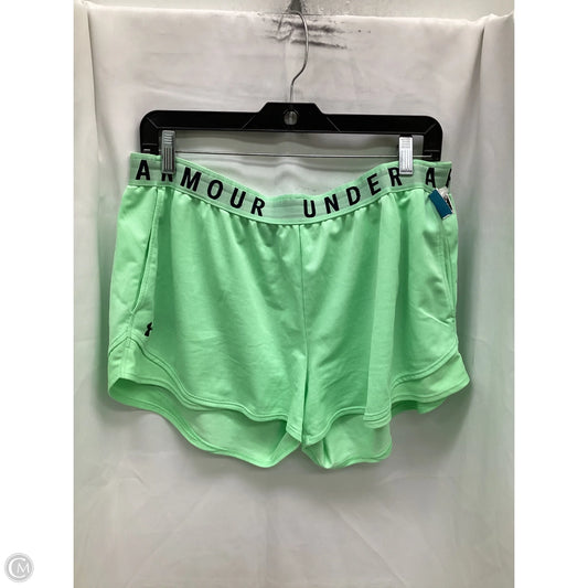 Athletic Shorts By Under Armour In Green, Size: 1x