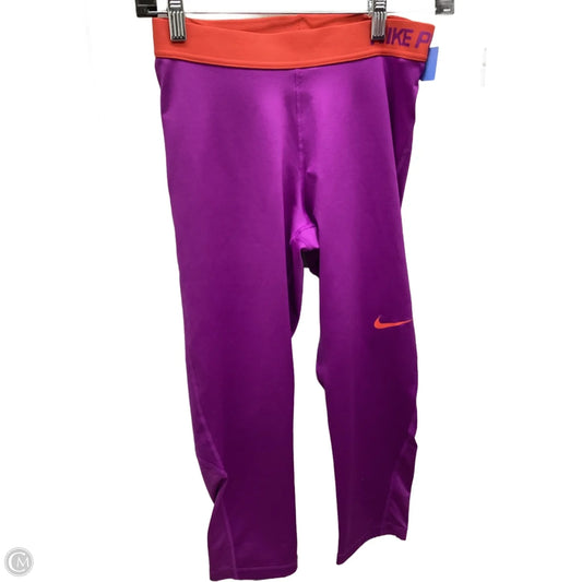 Athletic Leggings By Nike In Multi-colored, Size: M