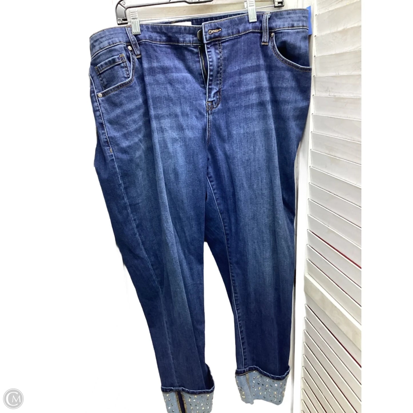 Jeans Boyfriend By Lane Bryant In Blue Denim, Size: 18