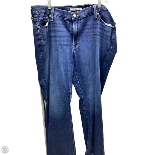 Jeans Boot Cut By Levis In Blue Denim, Size: 22