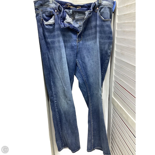 Jeans Boyfriend By Seven 7 In Blue Denim, Size: 22