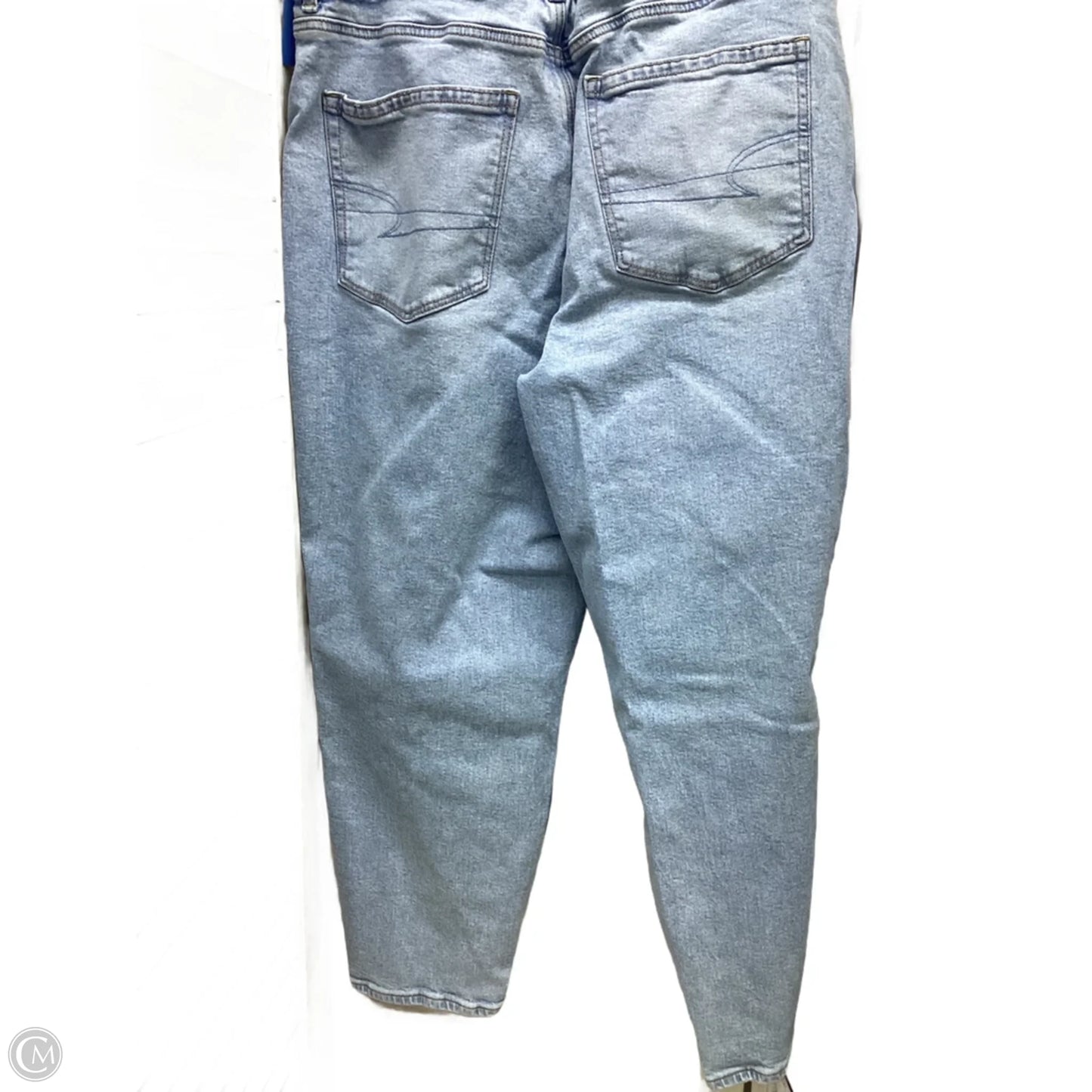 Jeans Boyfriend By American Eagle In Blue Denim, Size: 16