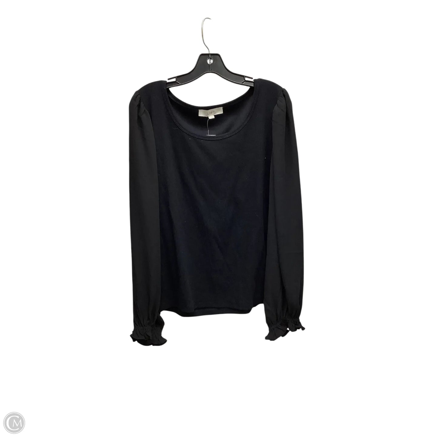 Top Long Sleeve By Loft In Black, Size: Xl