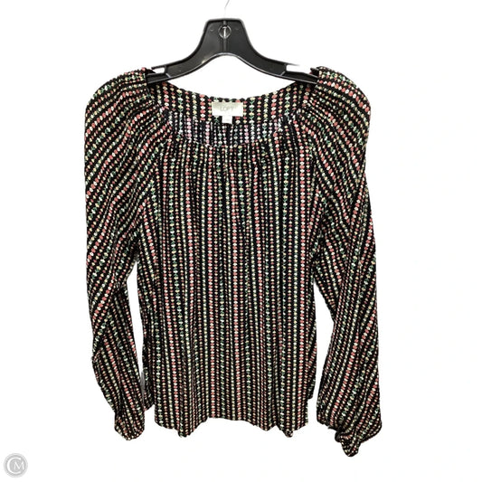 Top Long Sleeve By Loft In Floral Print, Size: M
