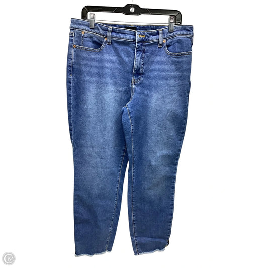 Jeans Skinny By Talbots In Blue Denim, Size: 12