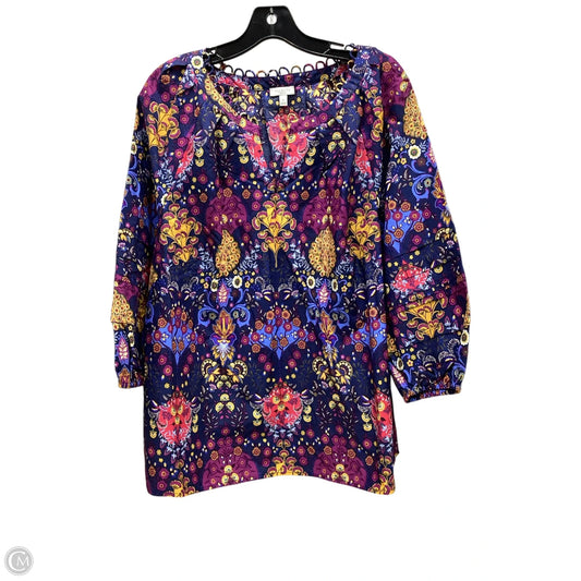 Top Long Sleeve By Talbots In Multi-colored, Size: Xl