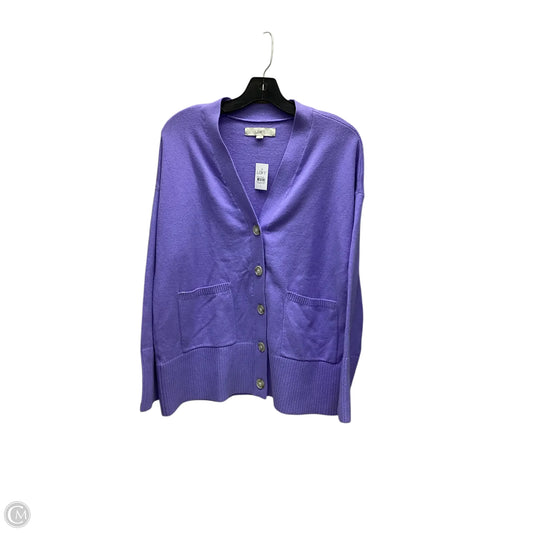Cardigan By Loft In Purple, Size: L