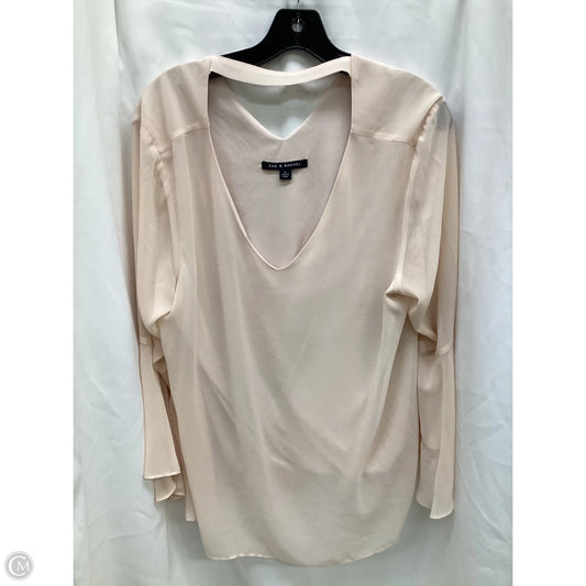 Top Long Sleeve By Zac And Rachel In Pink, Size: Xl