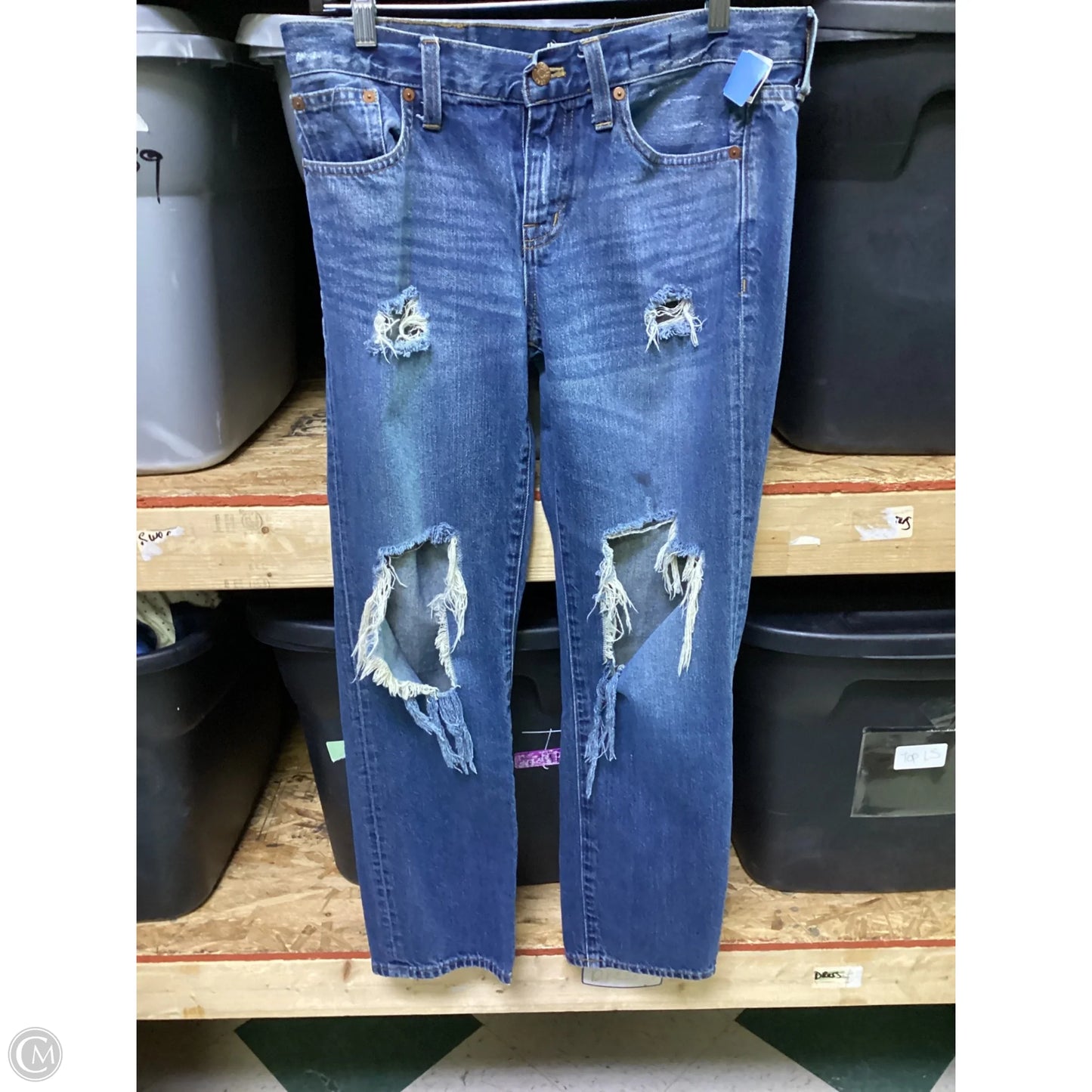 Jeans Boyfriend By Madewell In Blue, Size: 4