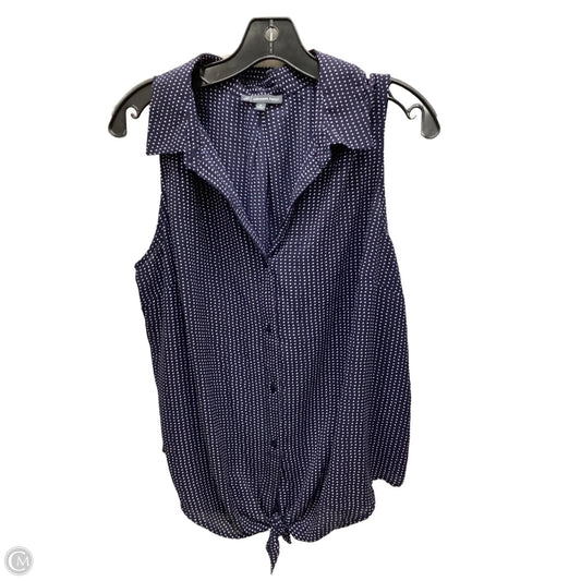 Top Sleeveless By Adrianna Papell In Polkadot Pattern, Size: Xl