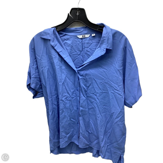 Top Short Sleeve By Uniqlo In Blue, Size: Xs