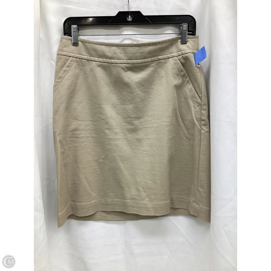 Skirt Midi By Banana Republic In Tan, Size: 6