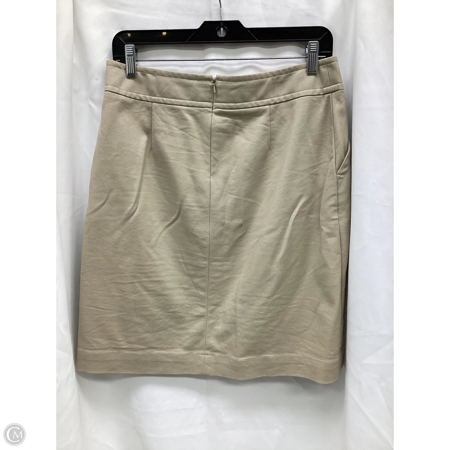 Skirt Midi By Banana Republic In Tan, Size: 6