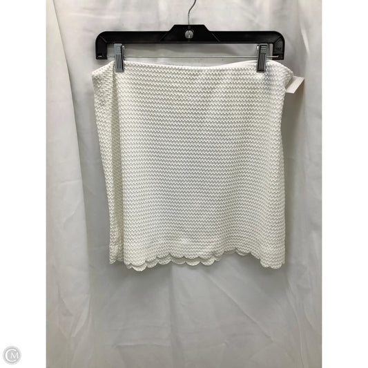 Skirt Designer By Kate Spade In White, Size: Xl