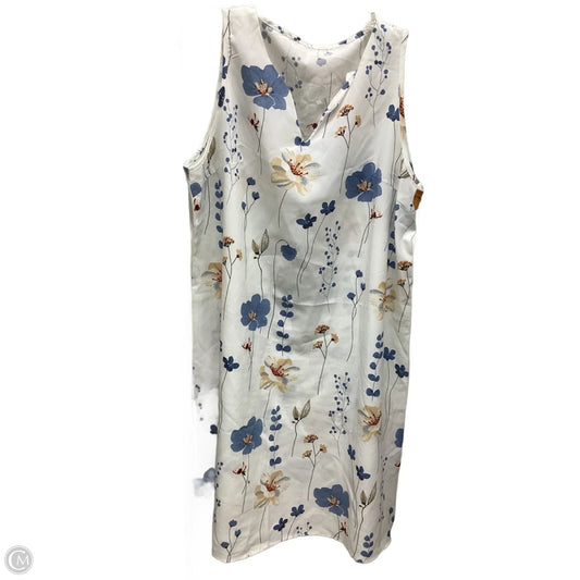 Dress Casual Midi By Shein In Floral Print, Size: Xl