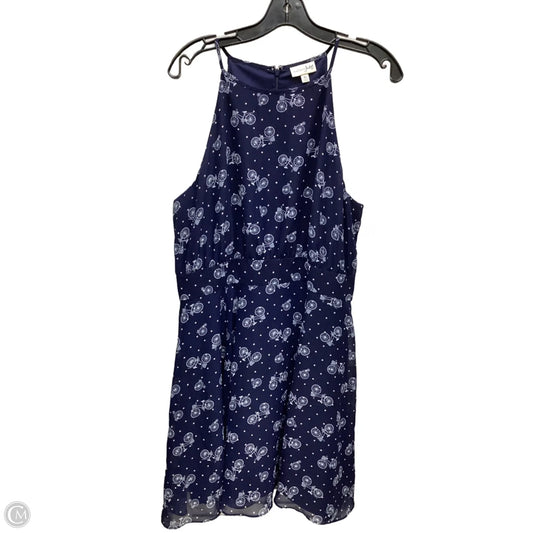 Dress Casual Midi By Maison Jules In Blue & White, Size: Xl
