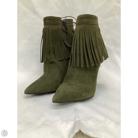 Boots Ankle Heels By Aldo In Green, Size: 8