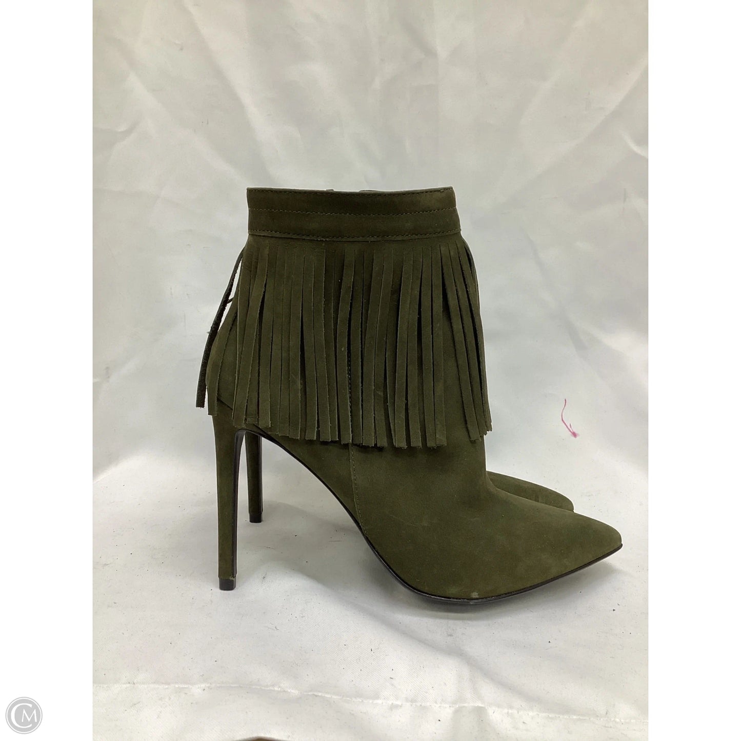 Boots Ankle Heels By Aldo In Green, Size: 8