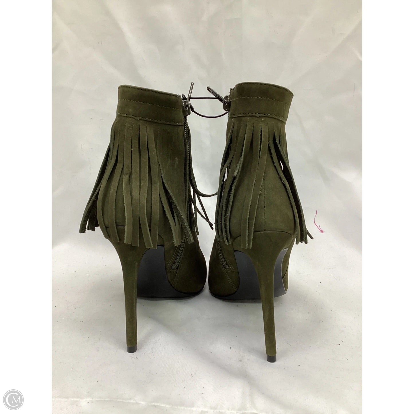 Boots Ankle Heels By Aldo In Green, Size: 8