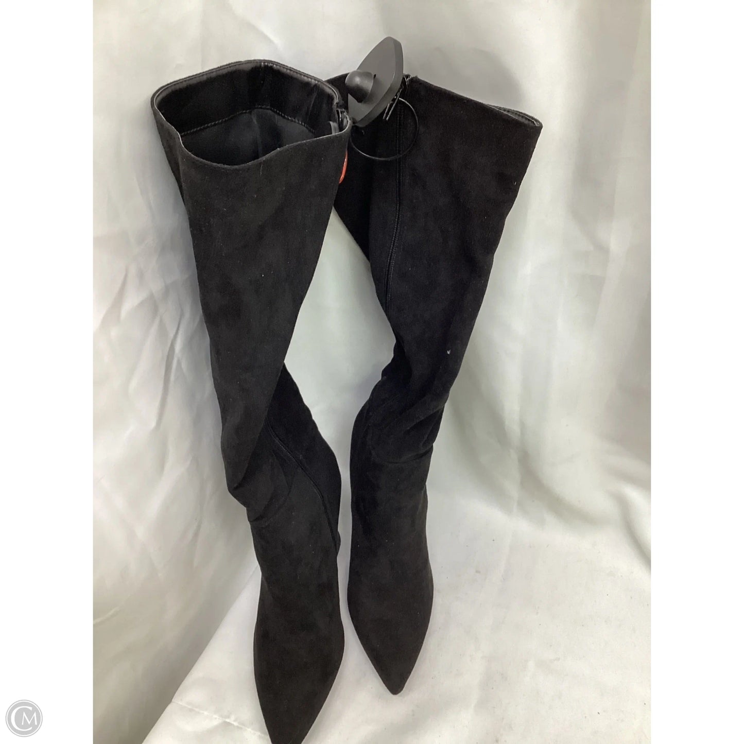 Boots Mid-calf Heels By Lulus In Black, Size: 8
