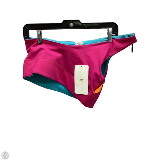 Athletic Bra By Fabletics In Blue & Pink, Size: L