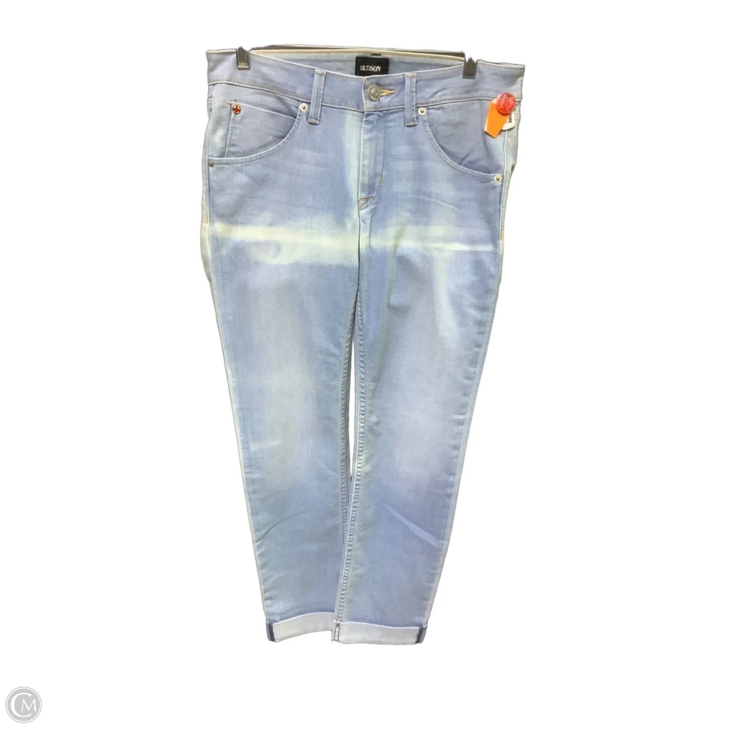 Jeans Skinny By Hudson In Blue Denim, Size: 4