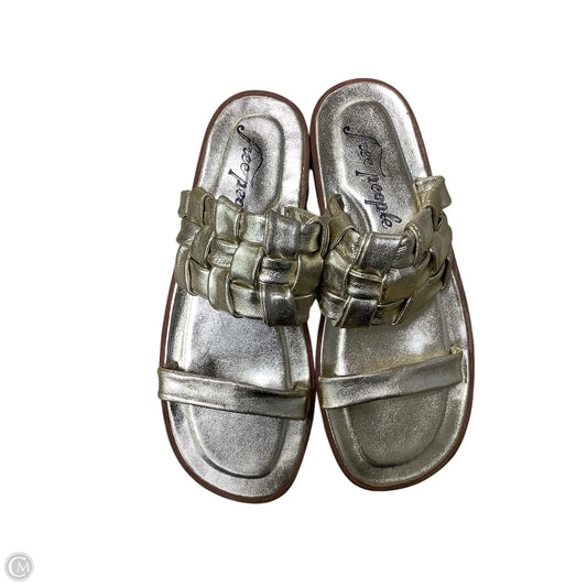 Sandals Flats By Free People In Gold, Size: 9.5