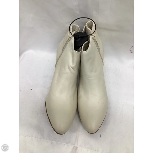 Boots Ankle Heels By Alfani In Ivory, Size: 9.5