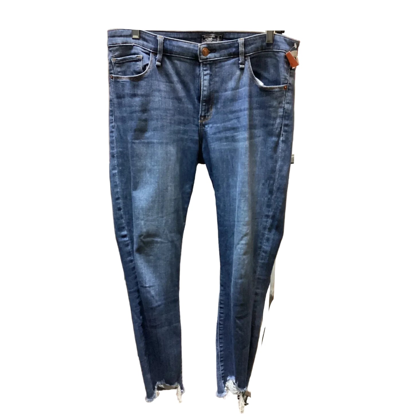 Jeans Skinny By Abercrombie And Fitch In Blue Denim, Size: 12