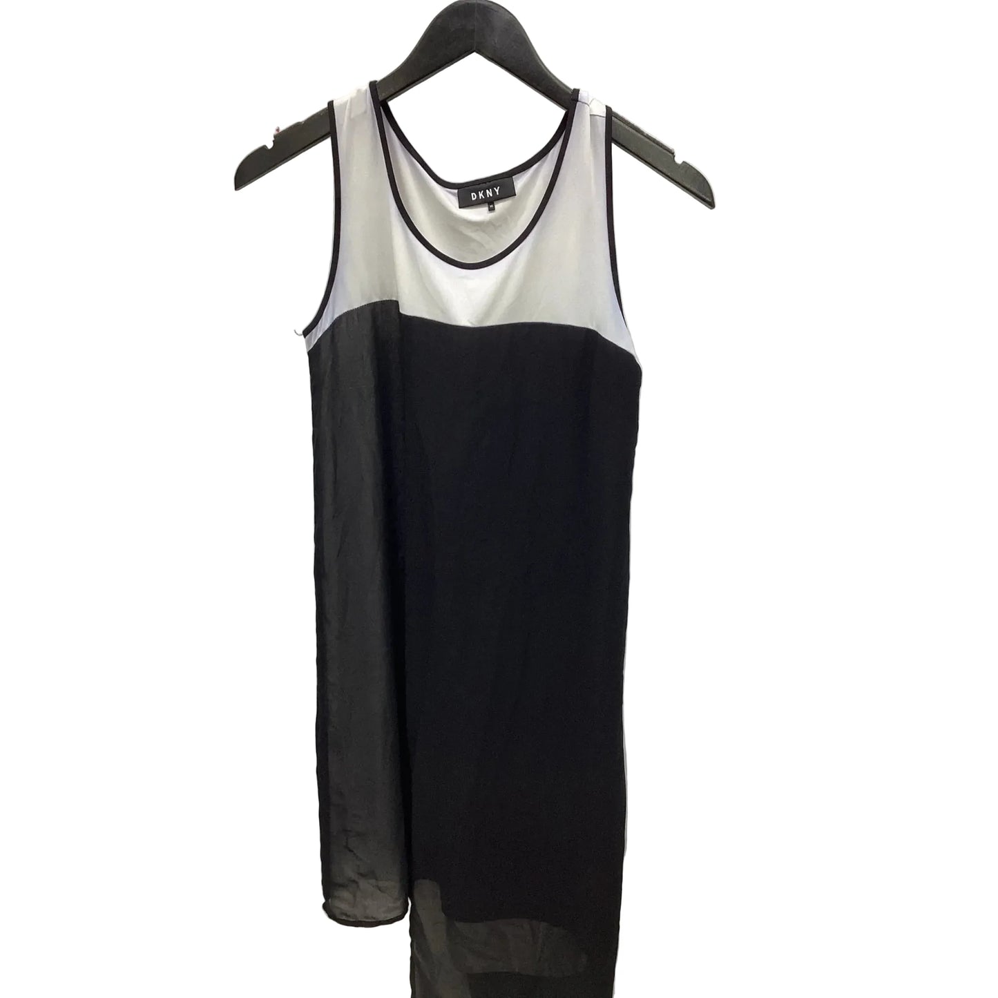 Dress Casual Midi By Dkny In Black & White, Size: Xs