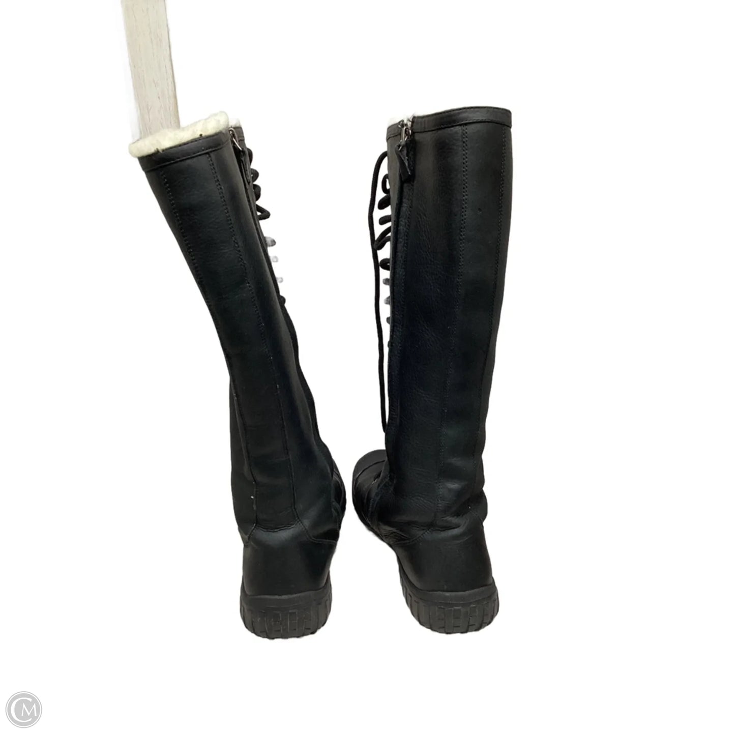 Boots Mid-calf Flats By Cole-haan In Black, Size: 8