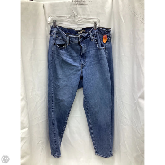 Jeans Boyfriend By Levis In Blue Denim, Size: 16