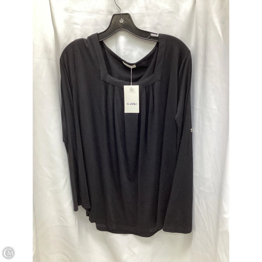 Top Long Sleeve By Clothes Mentor In Black, Size: 2x