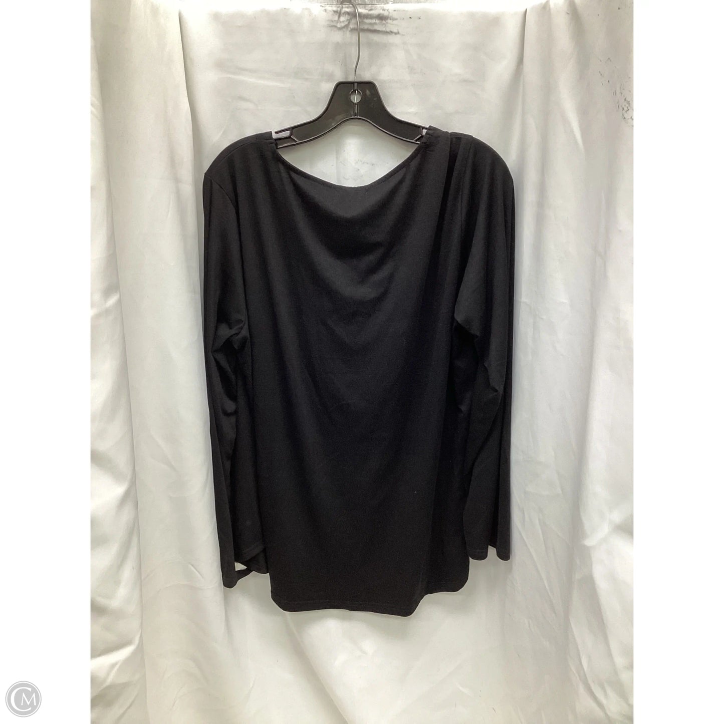 Top Long Sleeve By Clothes Mentor In Black, Size: 2x