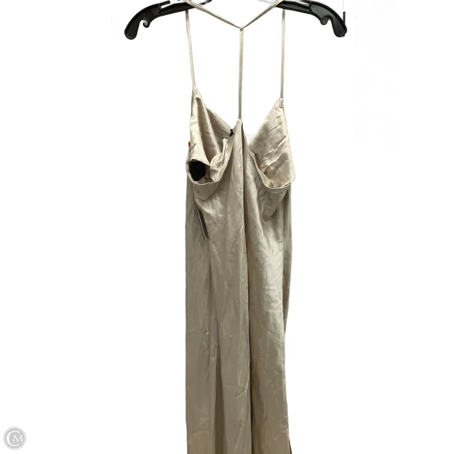 Dress Casual Midi By Express In Tan, Size: L