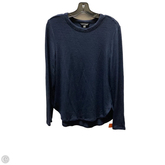 Top Long Sleeve By Banana Republic In Navy, Size: S