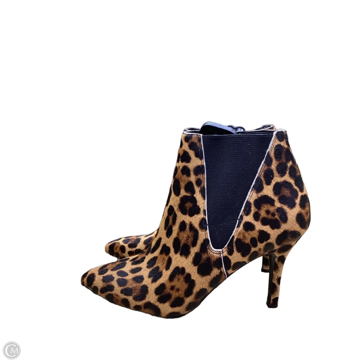 Boots Ankle Heels By Nine West In Animal Print, Size: 8.5