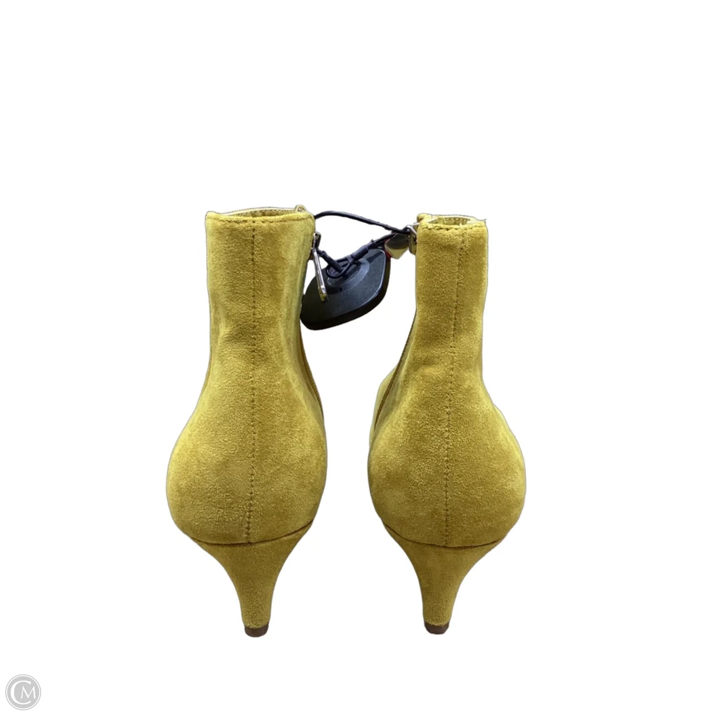 Boots Ankle Heels By Charles David In Yellow, Size: 8